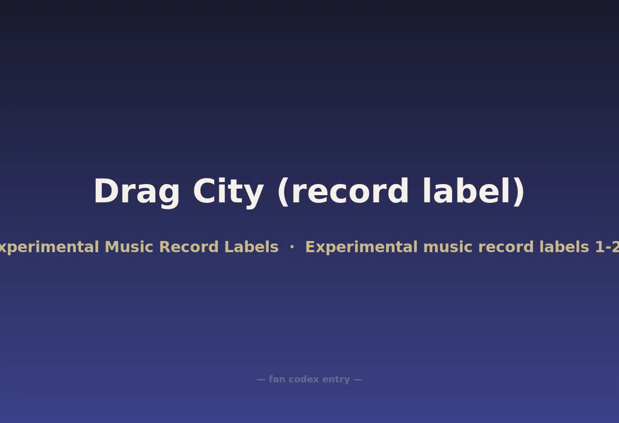 Drag City (record label)